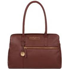 Pure Luxuries 'Darby' Chestnut Leather Handbag Brown