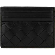 Bottega Veneta Korthållare Bottega Veneta Black Leather Card Holder - Black