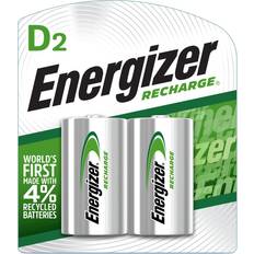 Energizer Energizer Rechargeable D Batteries, Recharge D Battery, 2 Count