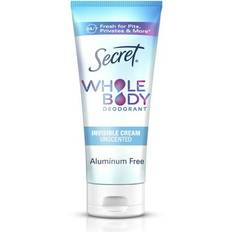 Secret Whole Body Aluminum Free Deodorant Clear Cream Unscented