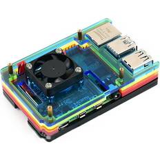 6 Layer Rainbow Case with Cooling Raspberry Pi 4B