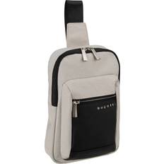 Bugatti Tasker Bugatti sera crossbody bag umhängetasche sling bag tasche light grey hellgrau Schwarz