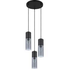 Globo Lighting Matte Black 150cm H x 30cm W x 30cm D Pendant Lamp ∅ 30cm