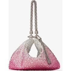 Femme - Rose Pochettes Jimmy Choo Womens Candy Pink/silver Callie Medium Crystal-embellished Satin Clutch bag 1 Size