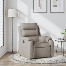 Fotstöd Fåtöljer vidaXL taupe Fåtölj
