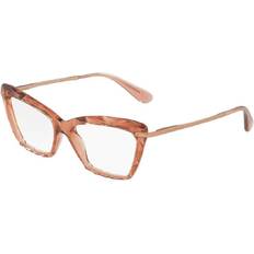 Glasses & Reading Glasses Dolce & Gabbana Dolce & Gabbana DG5025 3148 53M Transparent Pink Cat Eye For Women BUNDLE with Designer iWear Complimentary Care Kit