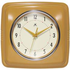 Resin Clocks Infinity Instruments Retro 9.25-inch Square Wall Clock