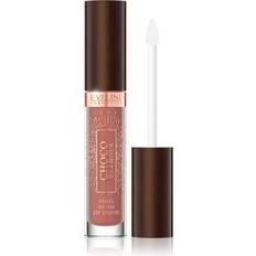 Eveline Cosmetics Choco Glamour Fugtgivende og glansfuld læbestift Skygge 01 Ruby Chocolate 4,5 ml