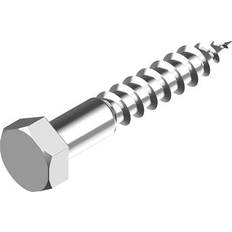 Fransk Skruv M6 x 40 mm DIN 571 Fri A4 Set of 100