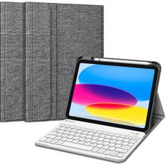 Computer Accessories Fintie Fintie Keyboard Case for iPad 10th Generation 10.9 Tablet 2022 Release Pencil