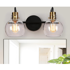 Zevni Black Gold Wall Light