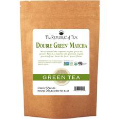 Food & Drinks The Republic of Tea The Republic of Tea Double Green Matcha, 50 Tea Bags, Gourmet Blend Tea Matcha Powder