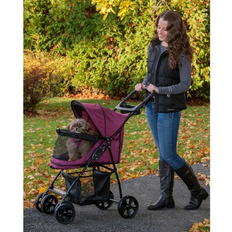 Pets Pet Gear Happy Trails Lite No-Zip Stroller, Boysenberry