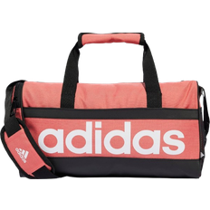 Adidas Essentials Linear Duffel Bag Extra Small - Preloved Scarlet/Black/White