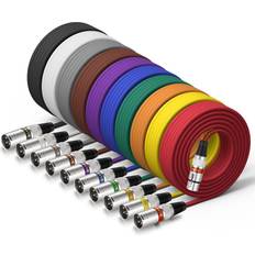 Ebxya XLR Cable 25 ft 10 Pack