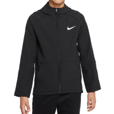 S Sudaderas Nike Boy's Dri-FIT Woven Training Jacket - Black/Black/Black/White