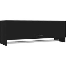 vidaXL 808234 Black Garderobeskab 100x35cm