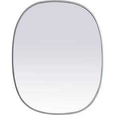 Silver Bathroom Mirrors Elegant Lighting Elegant MR2B2430 Brynn