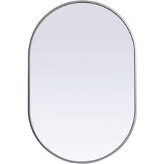 Silver Bathroom Mirrors Elegant Lighting Elegant MR2A2436 Asha