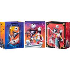 Hällmark Hallmark Disney The Nightmare Before Christmas 13" Large Gift Bag Bundle 3 Bags: Jack Skellington, Zero, Sally, Lock, Shock and Barrel for Halloween, Christmas, Birthdays