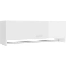 vidaXL 808239 High Gloss White Armadio 100x35cm