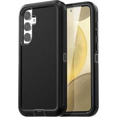 Samsung For Samsung Galaxy S24 Plus Case Heavy Duty Shockproof Hybrid Rubber Cover Other Black Single Black