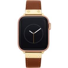 Anne Klein Women's Leather Band for Apple Watch