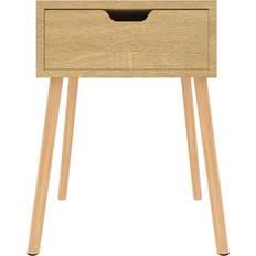 vidaXL 326801 Sonoma Oak Bedside Table 40x40cm