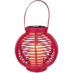 Pink Lanterns Candle Solar Decoration Pink/Orange Lantern 20cm