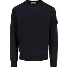 Stone Island Herren Oberteile Stone Island Garment Dyed Crewneck Sweatshirt - Black