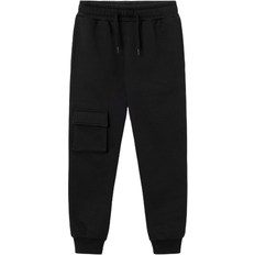 Name It Kid's Cargo Sweatpants - Black