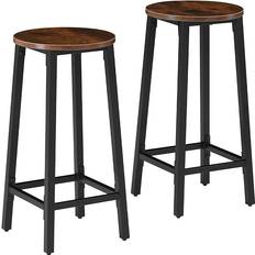 tectake Corby Industrial Light Rustic Tabouret de bar 66cm 2pcs