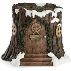 Lykketrold The Grandam Family House Tree Stump Brown Dekorationsfigur 20cm