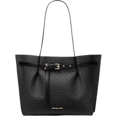 Back Pocket Totes & Shopping Bags Michael Kors Emilia Large Logo Tote Bag - Black