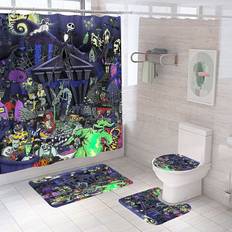 DDS-DUDES 4Pcs Nightmare Before Christmas Zombie Bride Jack Shower