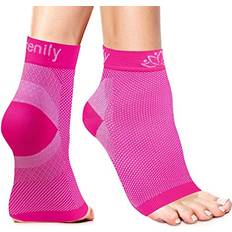 Serenily Serenily Plantar Fasciitis Compression Socks Ankle Support for Plantar Fasciitis Relief, Foot & Heel Pain. Arch Sleeve for Women and Men. Nano Brace for Everyday Use Large/Extra Large, Pink