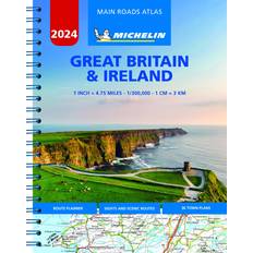 Great Britain & Ireland 2024 Mains Roads Atlas A4-Spiral Michelin 9782067257948