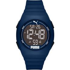 Puma Watches Puma PUMA 4 Polycarbonate Digital with Polyurethane Strap, Blue, 22 Model: P6039