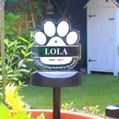 Freemans Personalised Pet Memorial Outdoor Solar Light