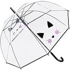 Umbrellas Susino Parapluie Cloche transparent automatique Tête de Regenschirm, 83 cm, 81 liters