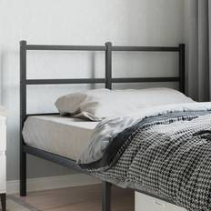 Stål Sengegavle vidaXL 120 cm Metal Sort Sengegavl 120cm