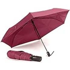 Umbrellas Vogue Faltbarer Regenschirm MAGIC EASY FOLD automatische Falten mit automatischem Öffnen und Schließen, 100% Eco Rpet. Mit recycelten Kunststoffflaschen, Regenschirm WindProof mit UV-Schutz. Rosa