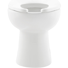 Toilets Swiss Madison Chalon Floor-Mounted Commercial Elongated Top Flush Spud Flushometer Toilet Bowl 27.95" x 16.53" 16.53" White