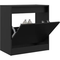 vidaXL Shoe Cabinet Black 60 x 34 x 63.5 cm