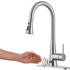 White Kitchen Faucets Casainc Single Handle Down Sprayer White