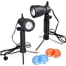 Emart Photography LED Continuous Light Lamp 5500K Portable Camera Photo Lighting for Table Top Studio 2 Sets