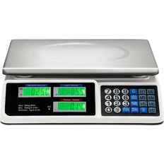 Costway 66Lbs Digital Weight Scale Price Computing Retail Count Silver/Black