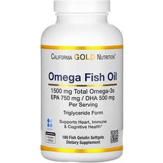 California Gold Nutrition Norwegian Omega-3 Fish Oil 180 Softgels 180 pcs
