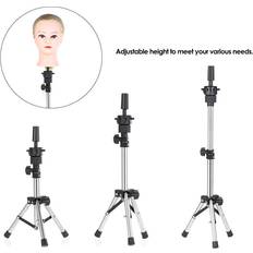 Ceramic Hair Styler Accessories Tomtop Jms Adjustable Hairdressing Tripod False Head Hairdresser Training Head False Stand Wig Clamp