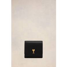 Black Compact Wallet - BLACK/BRASS/0015 UNI